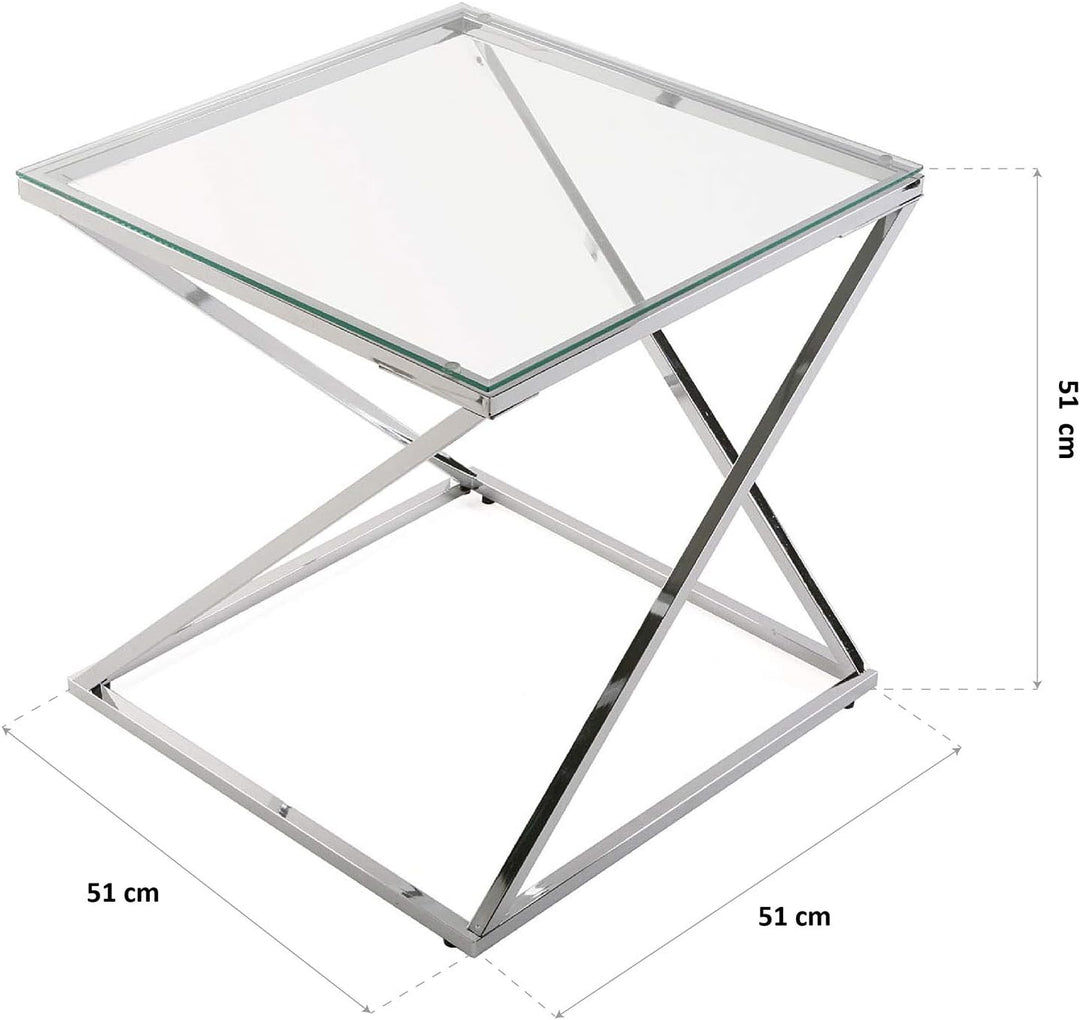 Versa Trento Beistelltisch für das Wohnzimmer, Schlafzimmer oder die Küche. Moderner, niedriger Tisc