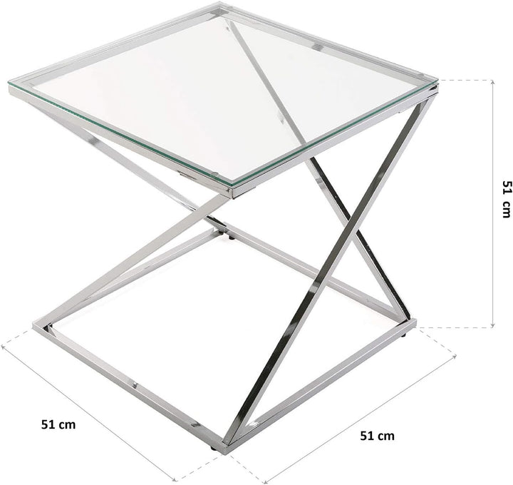 Versa Trento Beistelltisch für das Wohnzimmer, Schlafzimmer oder die Küche. Moderner, niedriger Tisc