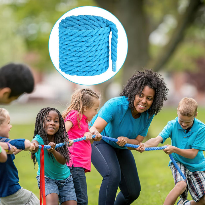 NEBURORA 20FT langes Tauziehen-Seil für Kinder und Erwachsene Spiele im Freien Feldtag Familientreff