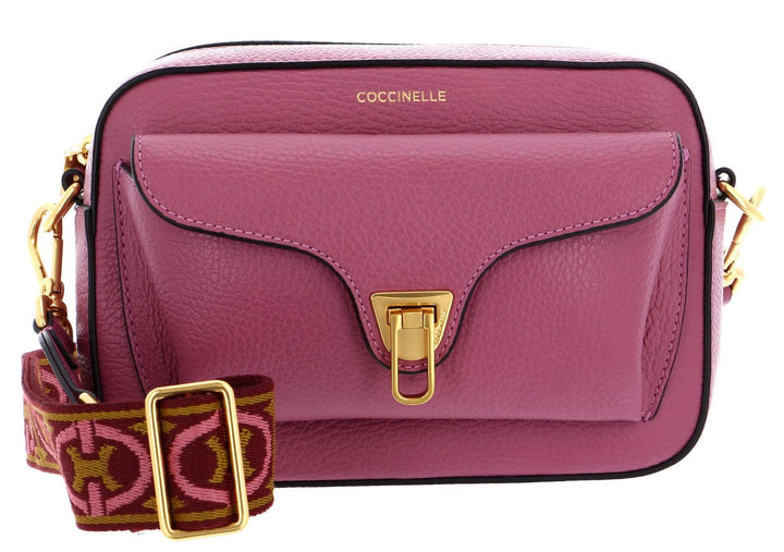 Coccinelle Beat Soft Ribb Umhängetasche Leder 21 cm