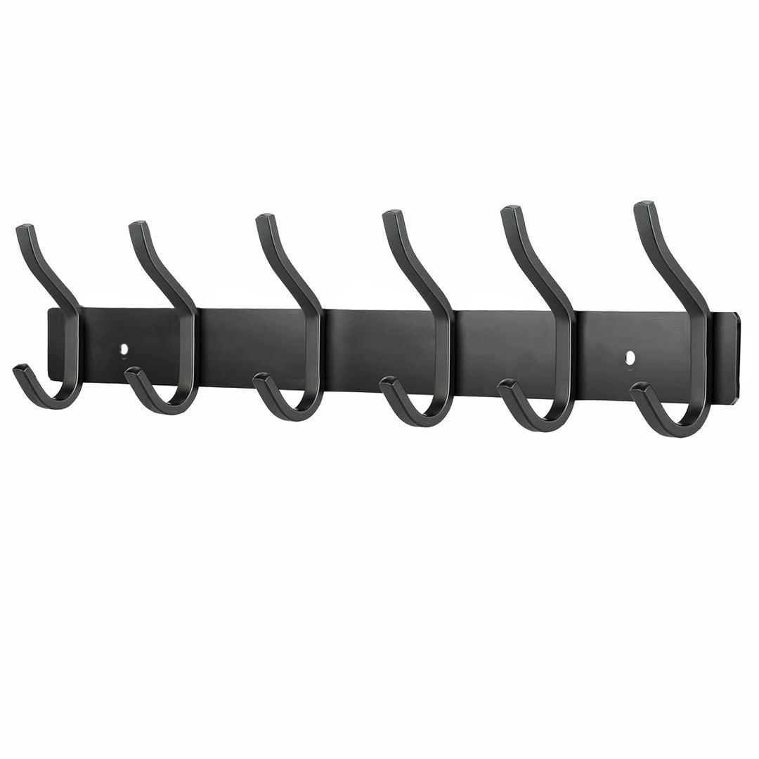 Garderobenhaken Edelstahl, Hakenleiste Kleiderhaken Wand mit 6 Haken, Garderobe Garderobenleiste Wan
