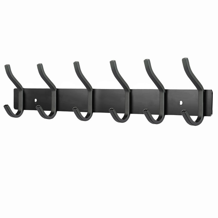 Garderobenhaken Edelstahl, Hakenleiste Kleiderhaken Wand mit 6 Haken, Garderobe Garderobenleiste Wan