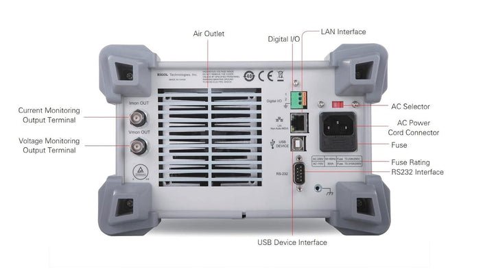 RIGOL Programmierbar Elektronische Last DL3031,Elektronische DC Last,150V/60A,350W,15KHz,Auflösung 1