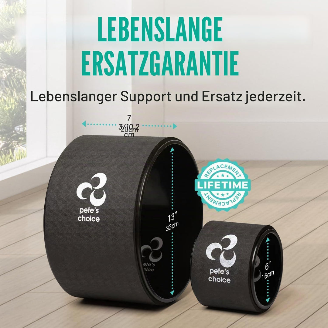 Extra breites Yoga-Rad, Mini-Yoga-Rad – Anfängerfreundliches Yoga-Kit, bequemer, stabiler und sicher