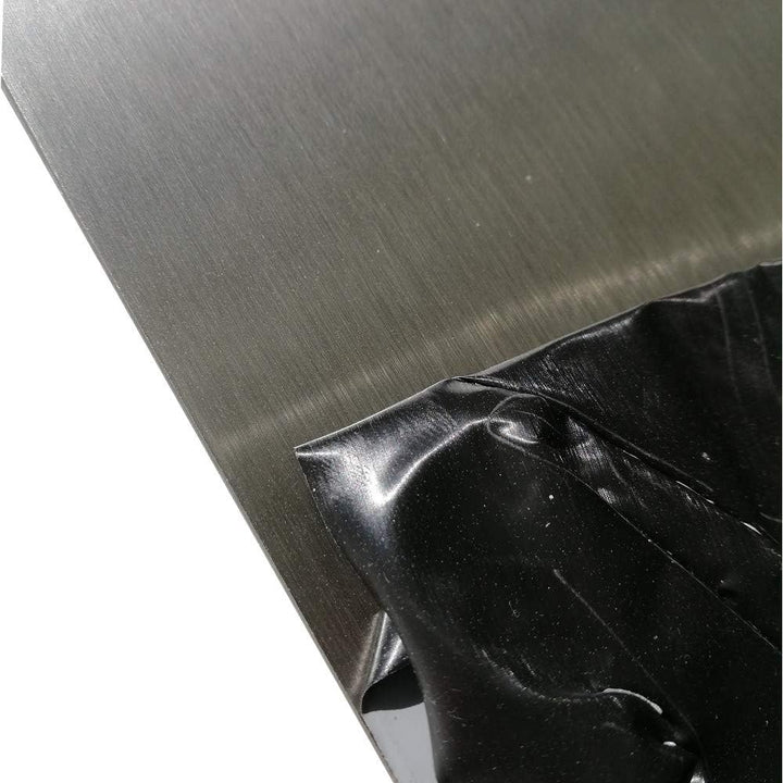 Edelstahl Blechstreifen V2A geschliffen 2 Meter lang 0,8 mm stark (80 mm)