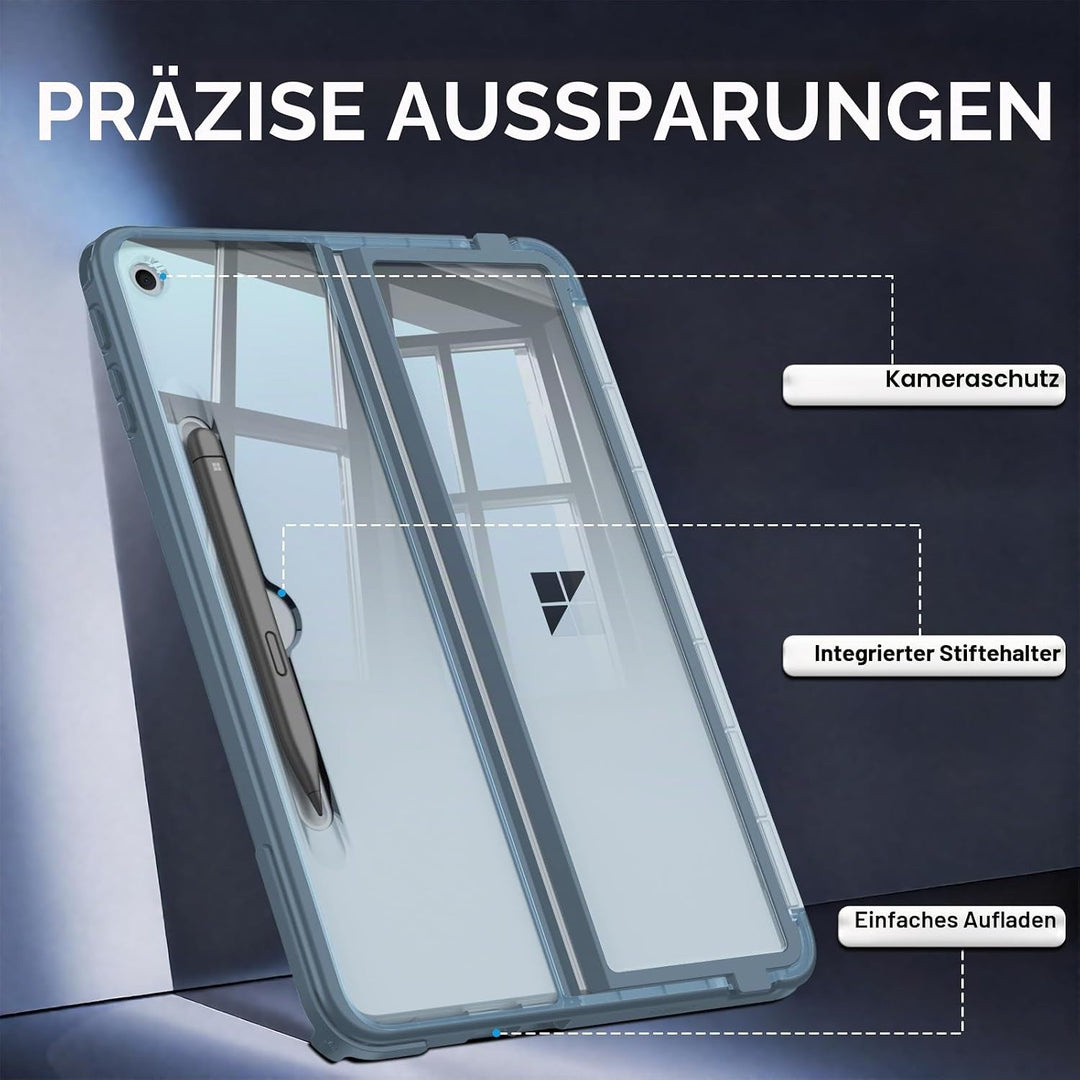 Fintie Hülle für Microsoft Surface Pro 12 Zoll 1. Edition (2025), Stossfeste Folio-Schutzhülle mit t