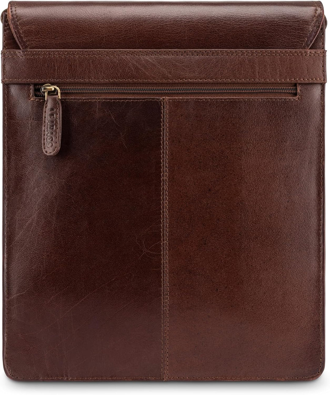LEABAGS Unisex London Umhängetasche L Burgundy, L Burgundy