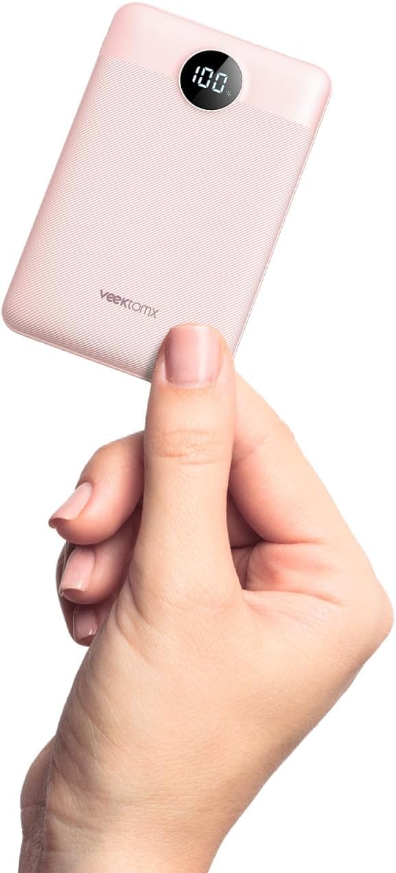 Powerbank 10000mAh VEEKTOMX Power Bank Klein Aber Stark 22,5W Mini Power Bank PD3.0 QC3.0 USB C Exte