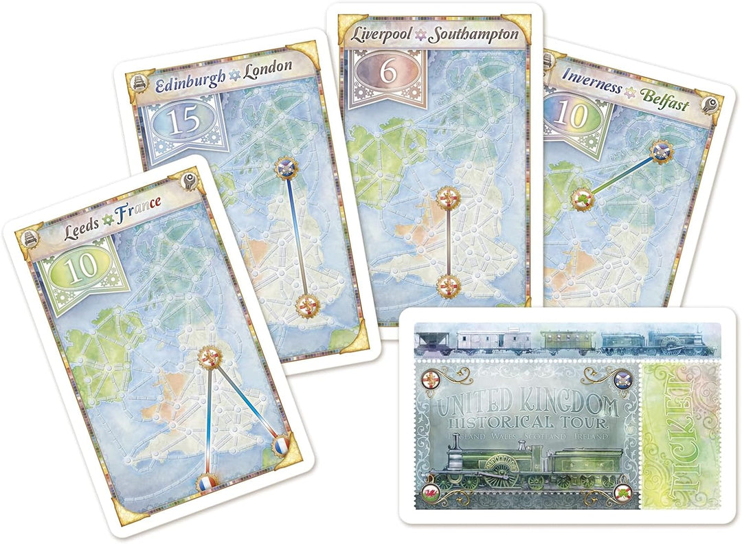 Days of Wonder | Zug um Zug – UK + Pennsylvania | Map-Erweiterung | Familienspiel | Brettspiel | 2-5