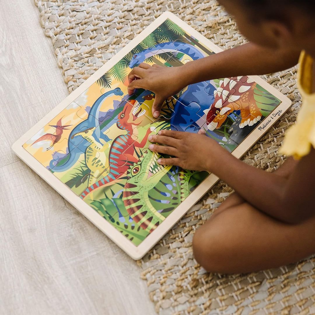 Dinosaur Jigsaw (24pc): Puzzles (Wooden) - Jigsaw Puzzles