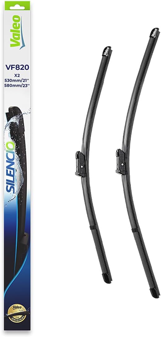 Valeo Silencio VF820 Wischerblatt 577820 Vorderansicht: 530mm / 580mm Menge Set 2 Einheiten Fahrerse