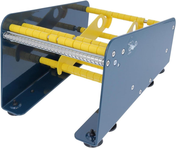TE-Office Etikettenspender Labelspender aus Stahl für Haftetiketten Tischgerät manuell bis 163 mm in