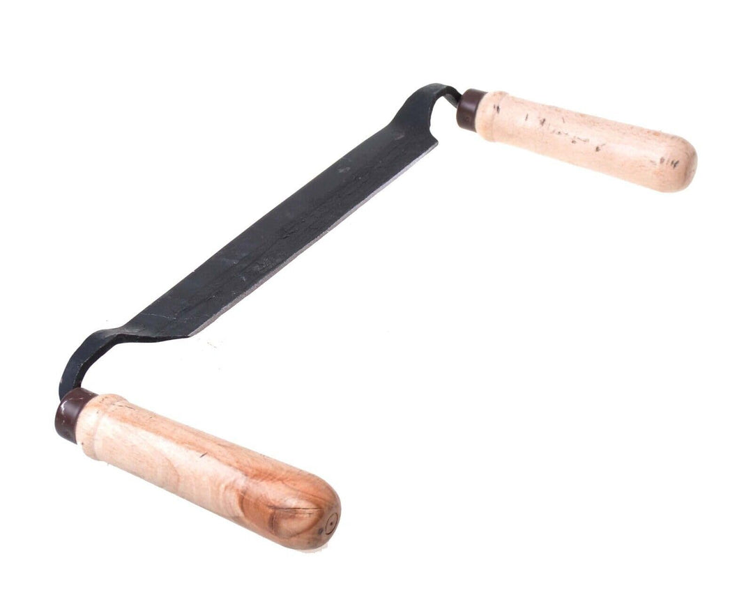 Zugmesser Für Holz Ziehmesser Gerade Wagnermesser Mit Holzheft 34 cm Schäleisen Holz Metall Länge 34