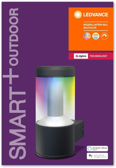 LEDVANCE Smart+ LED Wandleuchte, ZigBee, dimmbar, warmweiss bis tageslicht, RGB Farbwechsel, Direkt