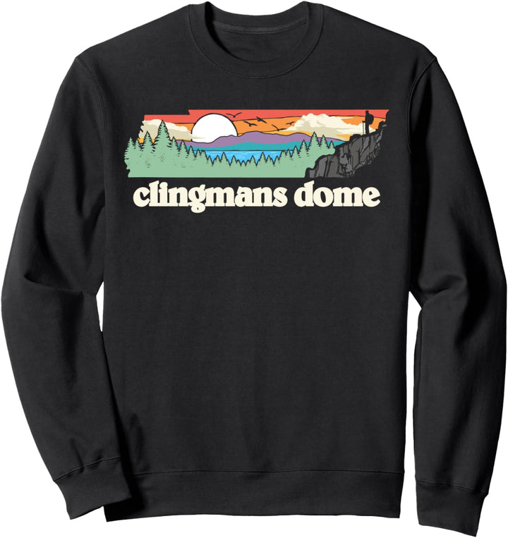 Clingmans Dome Tennessee Outdoors Retro Nature Sweatshirt