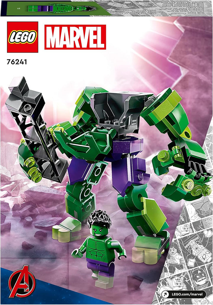LEGO 76241 Marvel Hulk Mech, Action-Figur des Avengers Superhelden, sammelbares Spielzeug zum Bauen