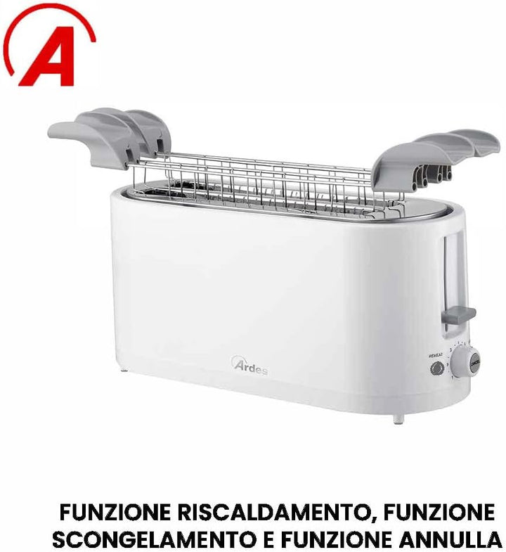 Ardes ARTOAST02 Tostapane Tostapane 2 Fette Sleek Plus 4 Fette Extra 3 Funzioni Cottura und Timer 7