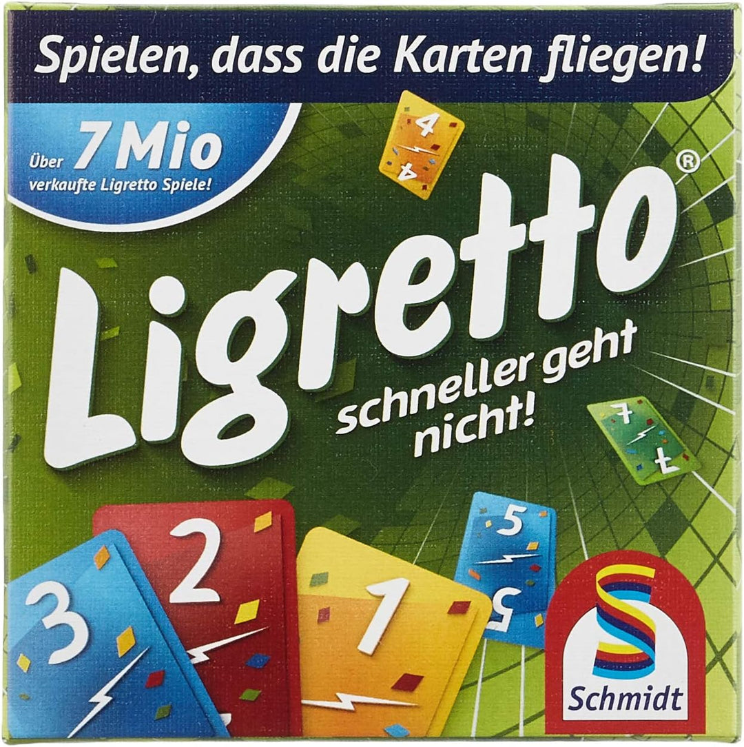 Schmidt Spiele 49611 Würfel Ligretto, Würfelspiel & 01201 - Ligretto grün, Kartenspiel Bundle mit Li