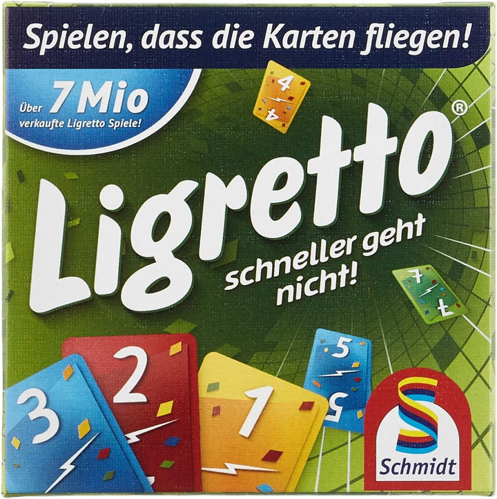 Schmidt Spiele 49611 Würfel Ligretto, Würfelspiel & 01201 - Ligretto grün, Kartenspiel Bundle mit Li
