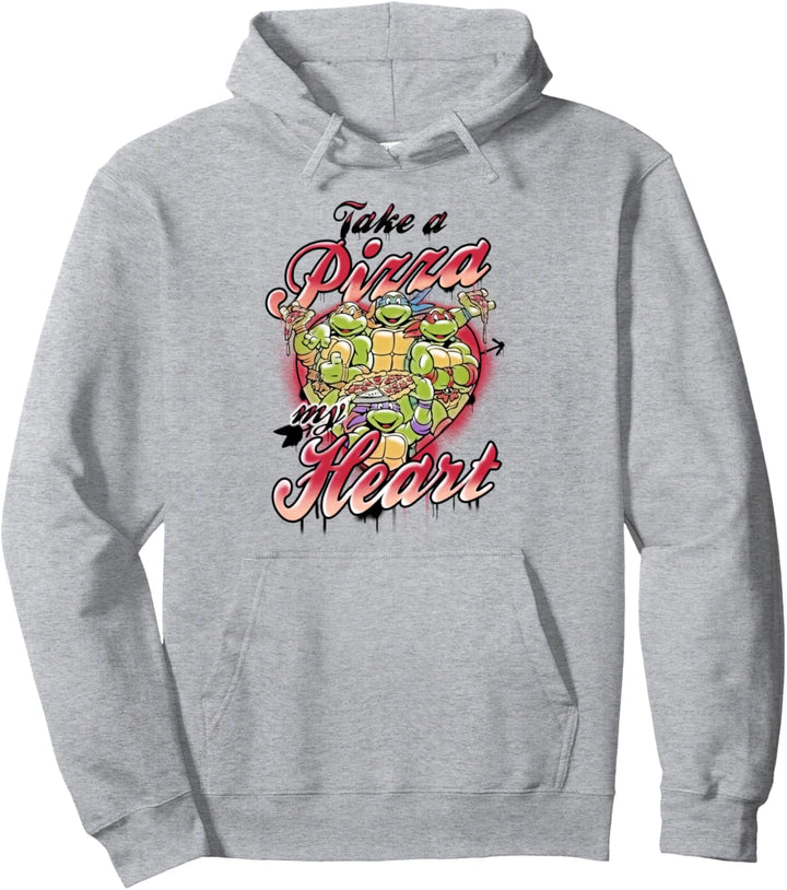 Teenage Mutant Ninja Turtles Valentine's Day Pizza Heart Pullover Hoodie
