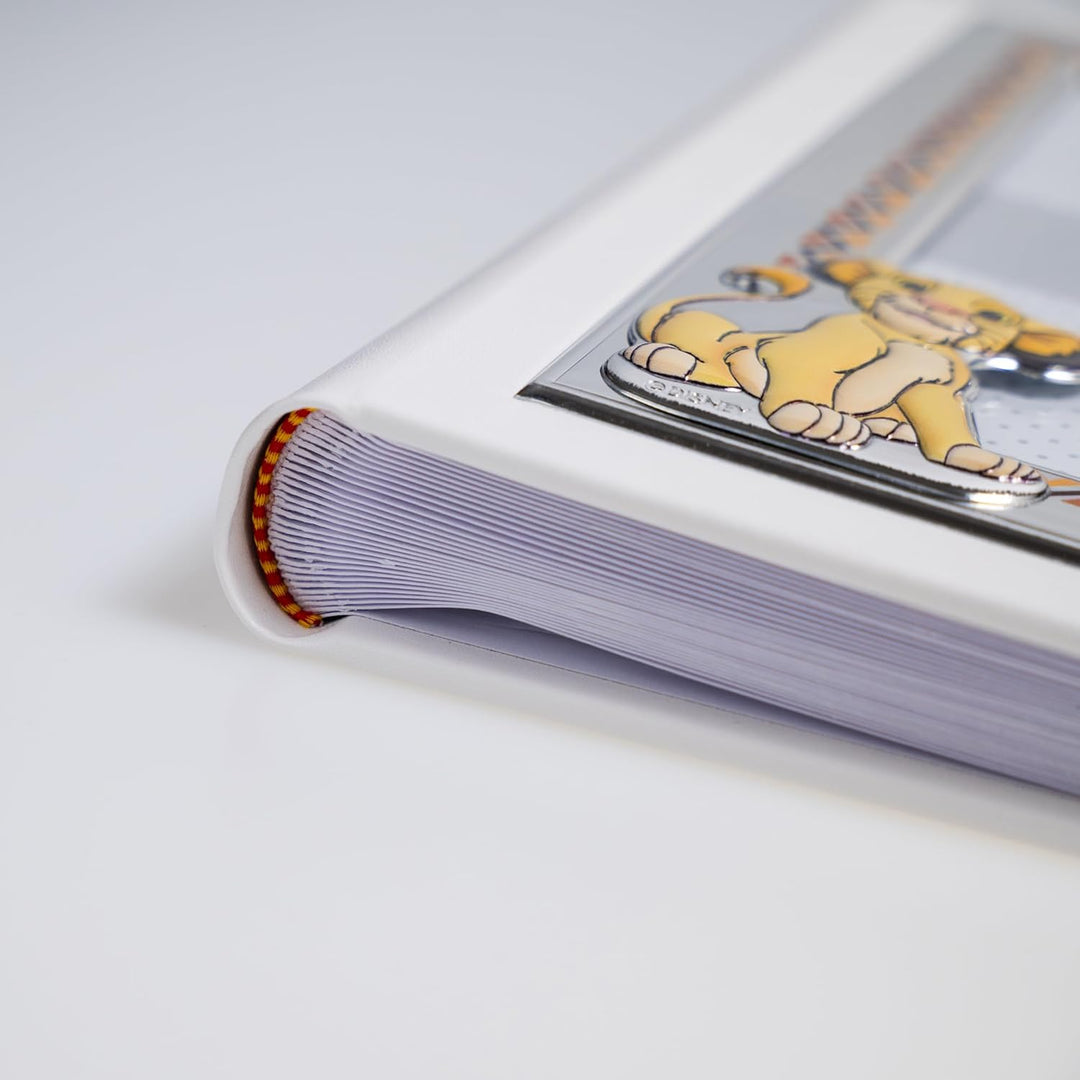 VALENTI & CO. Disney Baby – König der Löwen Simba – Fotoalbum für Kinder mit silbernem Fotorahmen fü
