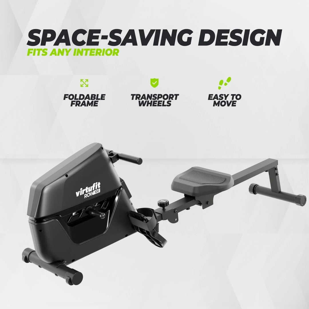 VirtuFit Row 1.0 Klappbar Rudergerät für Zuhause - Rudermaschine