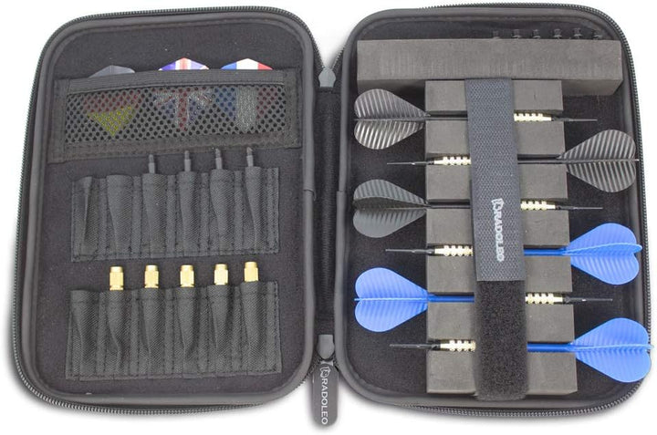 Dart Case Arrow-ONE für 2 Spieler | für 6 komplette Darts und Ersatzteile wie Flights, Barrels, Tips