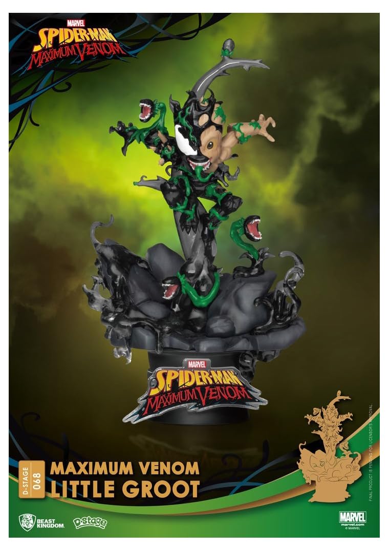 Beast Kingdom Maximum Venom: Little Groot DS-068 D-Stage Statue, Mehrfarbig