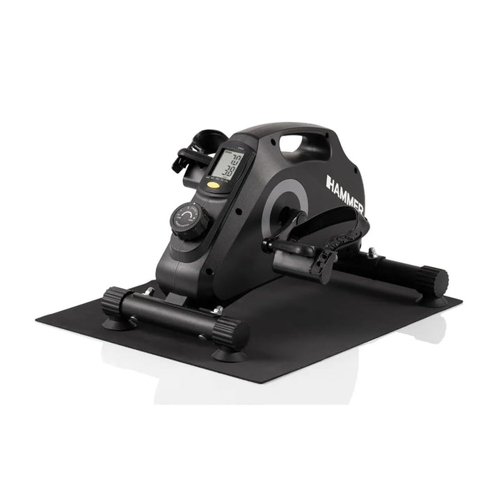 HAMMER Pedaltrainer Set Magnet - standfest, leise & mobil inkl. Anti-Rutsch-Matte & Befestigungsband