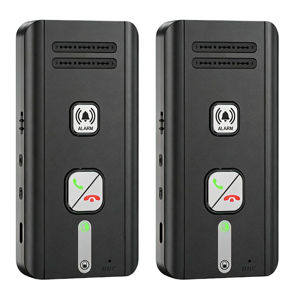 2 Pack Gegensprechanlage, 2 Wege Gegensprechanlage Funk mit Vollduplex Gesprächsfunktion, 500m Reich