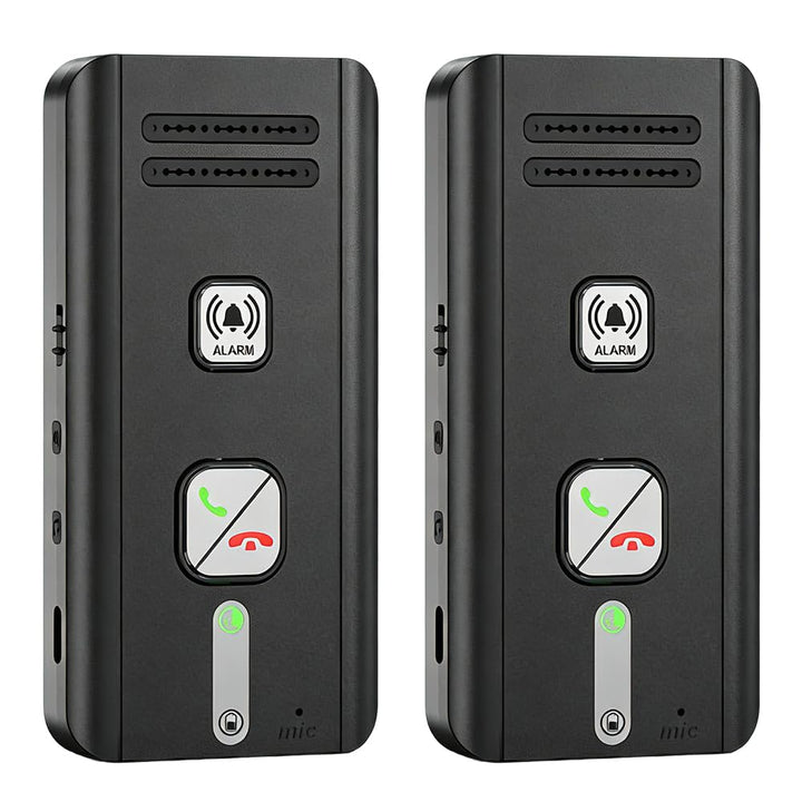 2 Pack Gegensprechanlage, 2 Wege Gegensprechanlage Funk mit Vollduplex Gesprächsfunktion, 500m Reich