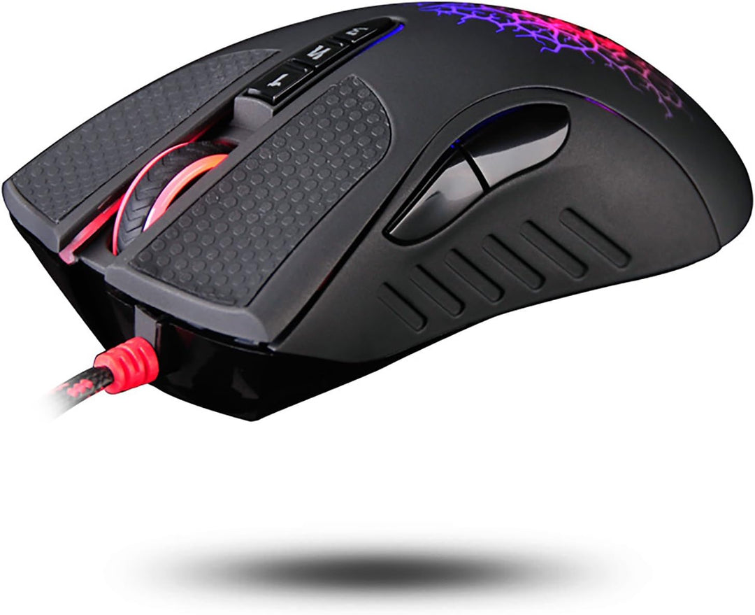 A90 - Optische Gaming-Maus mit Lichtschlag (LK) Optischer Schalter/Scroll - 8 programmierbare Tasten