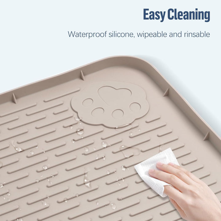 101x 71cm Silikon-Urinauffangmatte mit hohem Rand für Hunde, Katzen, Kaninchen, auslaufsicher, Hunde