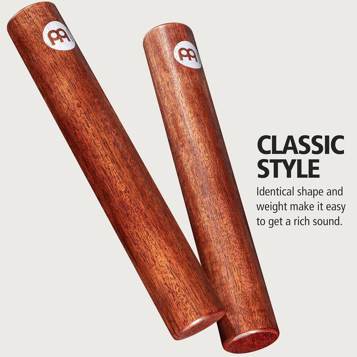 Meinl Percussion Wood Claves Instrument - 1 Paar zylindrische Klanghölzer - Musikinstrument - Indisc