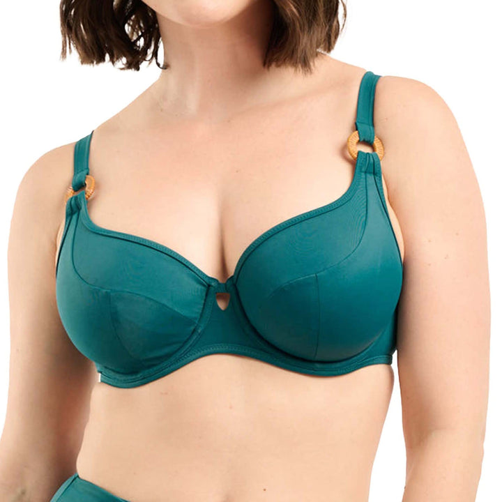 Sans Complexe Damen Elevated Basics Badeanzug, Bikinioberteil mit Bügel (1er Pack) 75C Astral Green,