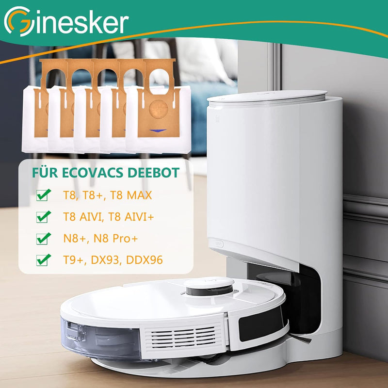 10 Stück Staubsaugerbeutel Kompatibel mit ECOVACS DEEBOT OZMO T8 T8+ T8 AIVI T8 AIVI+ T8 MAX N8+ N8