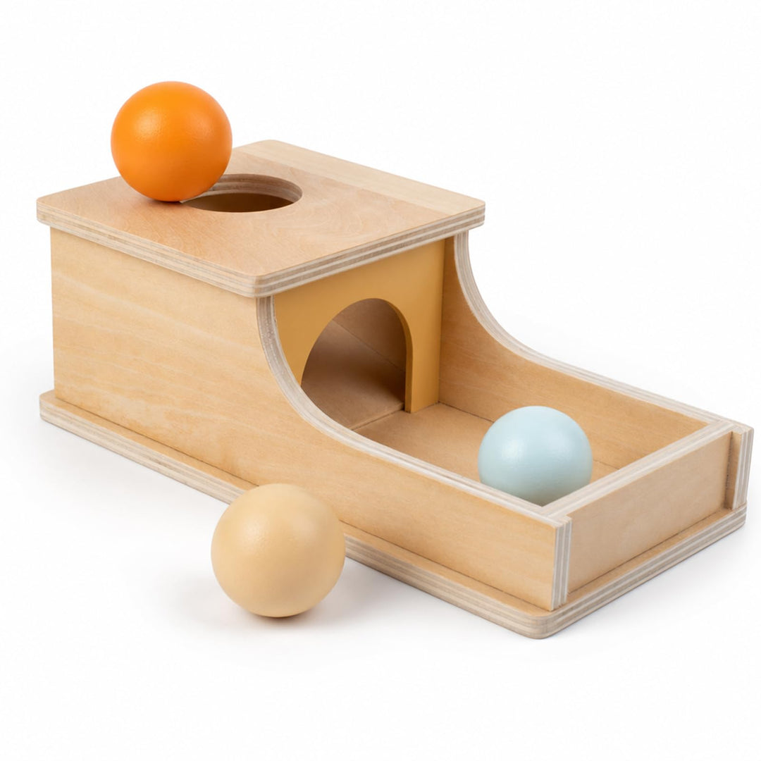 Montessori Spielzeug ab 1 2 3 Jahre,Montessori Objektpermanenz Box,Fördert Feinmotorik, Hand-Auge-Ko