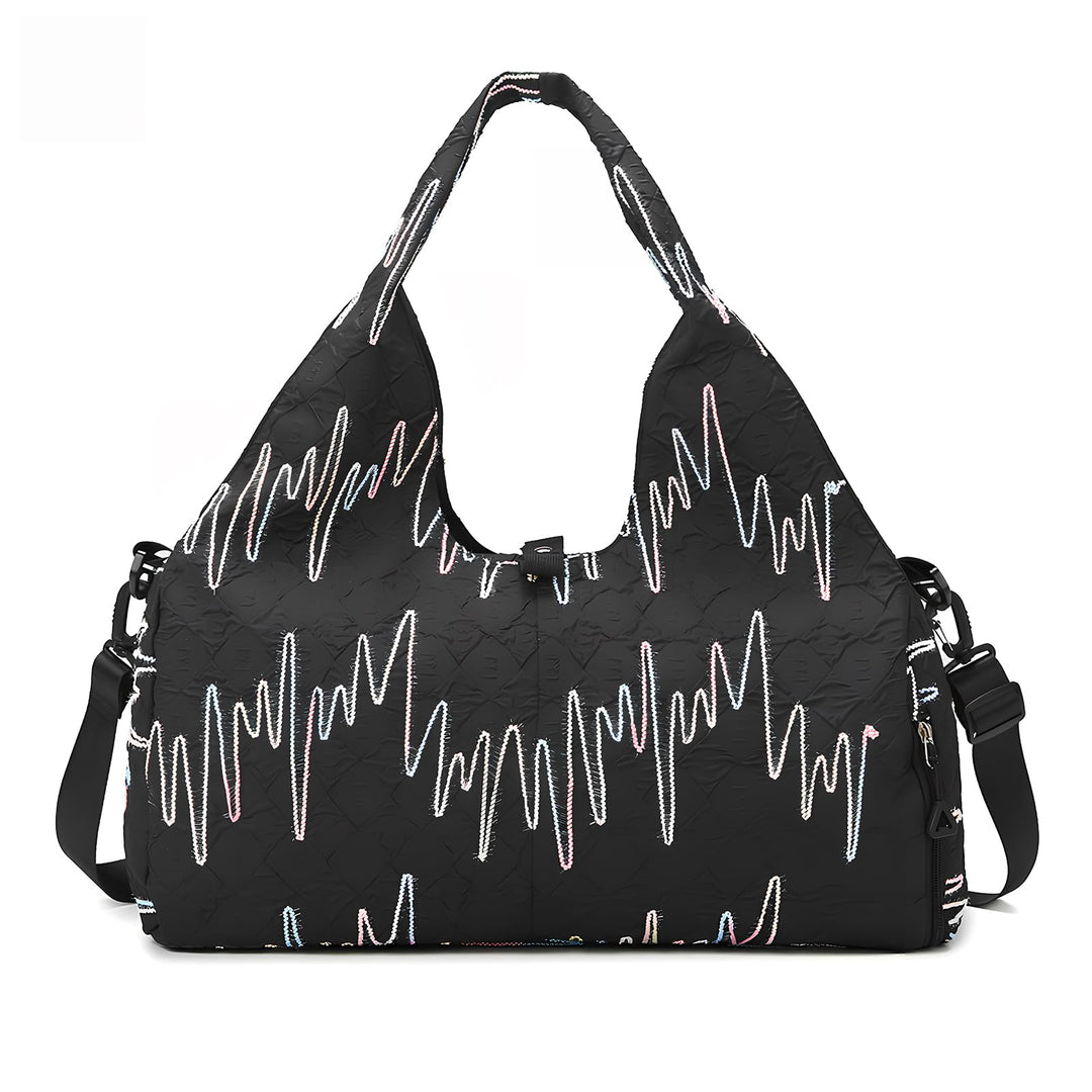 Sporttasche Damen Yogatasche Gross, Sporttasche Reisetasche mit Schuhfach & Nassfach, Wasserdicht Tr
