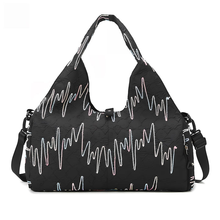 Sporttasche Damen Yogatasche Gross, Sporttasche Reisetasche mit Schuhfach & Nassfach, Wasserdicht Tr