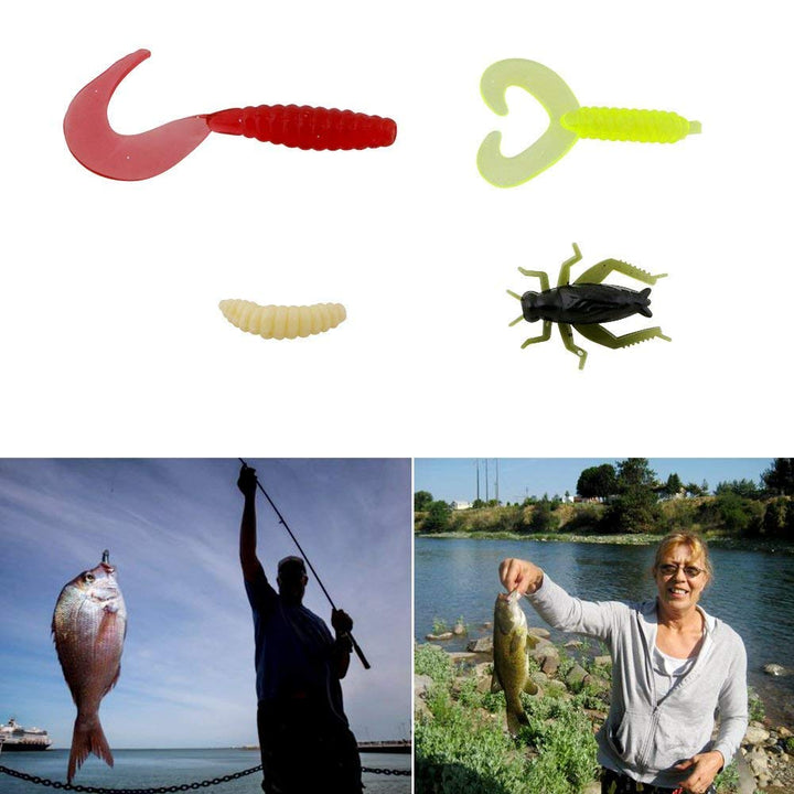Vicloon 120 PCS Angeln Köder gemischt einschliesslich Spinner, VIB, Höhenhaken, Einzelhaken, Drehgel