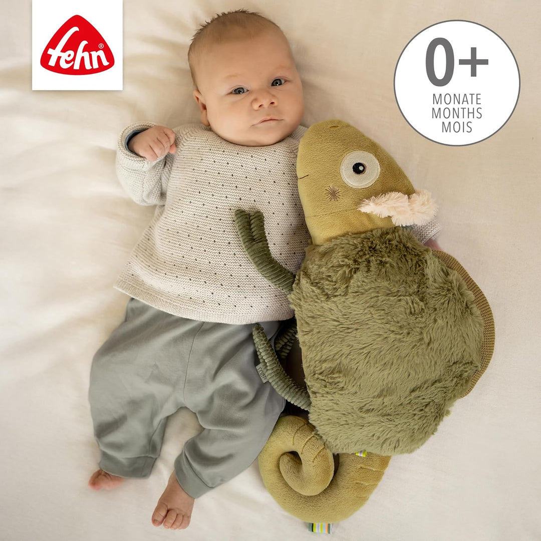 Fehn Kuscheltier Chamäleon XL – Spielgefährte, Beschützer & Kuschelfreund: Grosses Stofftier zum Gre