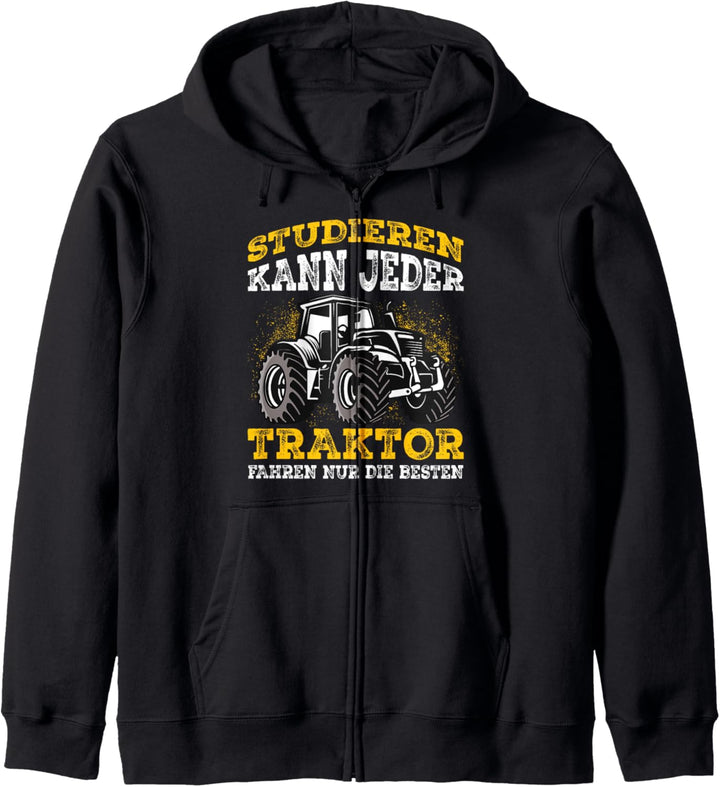 Traktor lustiger Spruch Trecker Landwirt Geschenkidee Kapuzenjacke