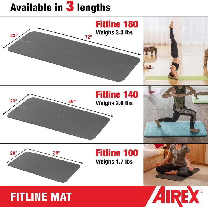 Airex Fitline Fitnessmatte anthrazit, anthrazit