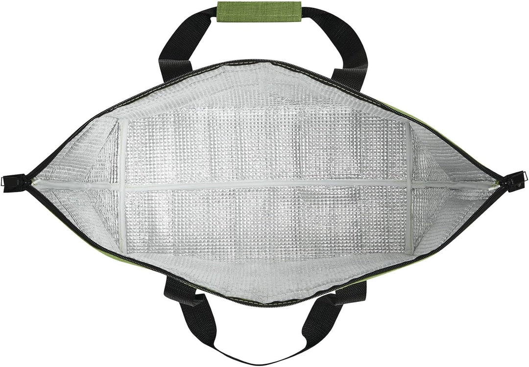 Faltbare Kühltasche Gross ca. 38x19x26cm (17L) – Robuste Isoliertasche für Einkauf & Camping, Thermo