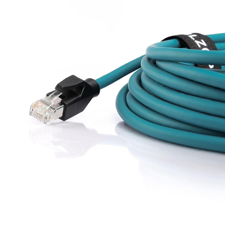 Cat5e Ethernet-Kabel, wasserdicht, M12, 4 Positionen, D-kodierter Stecker auf RJ45, industrielle Fel