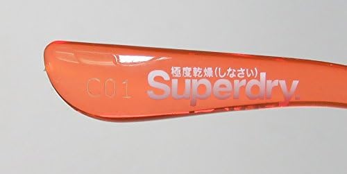 Superdry Sonnenbrille Rockstar 102 - Braun melierte Sonnenbrille aus Kunststoff mit rot orangen vers