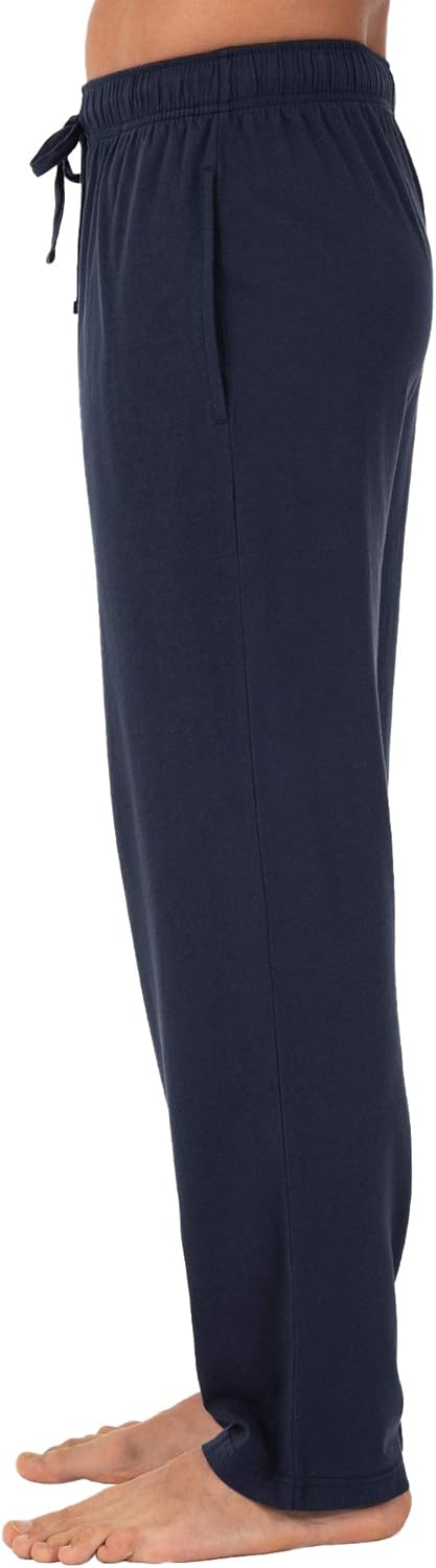 Fruit of the Loom Herren Schlafhose aus Jersey-Strick Pyjamaunterteil S Marineblau/Marineblau (2er-p
