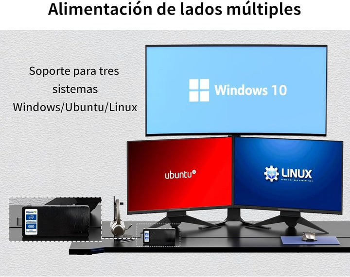 HEIGAOLAPC PC Stick Win 10 Pro, Pentium N4200 (1.1GHz) 4GB DDR4 RAM 64GB eMMC Fanless Mini Computer,