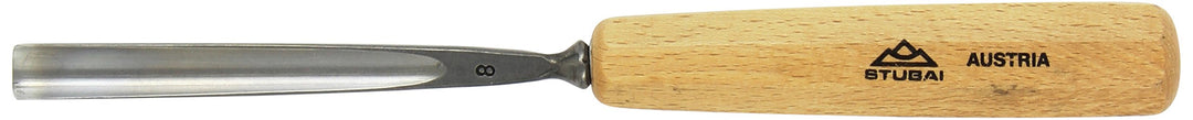 Stubai Stechbeitel Serie 55 - Form 8 : Gerades Hohleisen 12mm - 550812, 12mm
