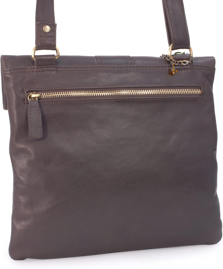 Catwalk Collection Handbags - Leder - Damen Leder Umhängetasche/Handtasche/Messenger/Schultertasche